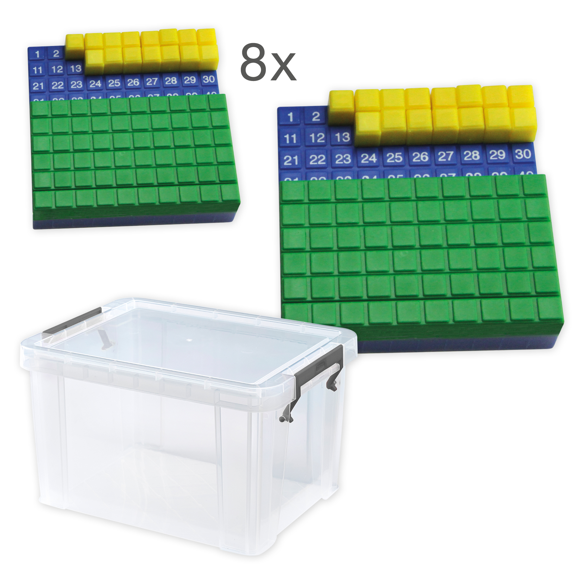 Klassenset 100-steekbord, 8-delig, in box