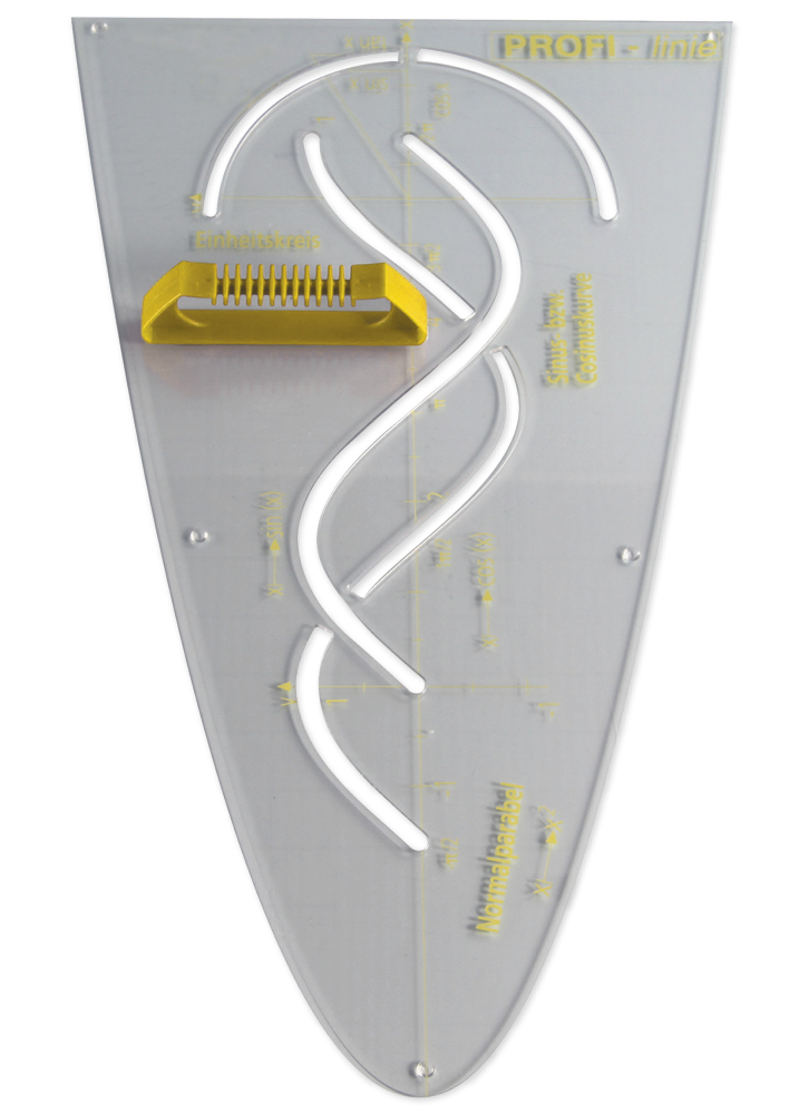 TimeTEX Profi-Parabelschablone 59 cm, magnetisch, mit Griff