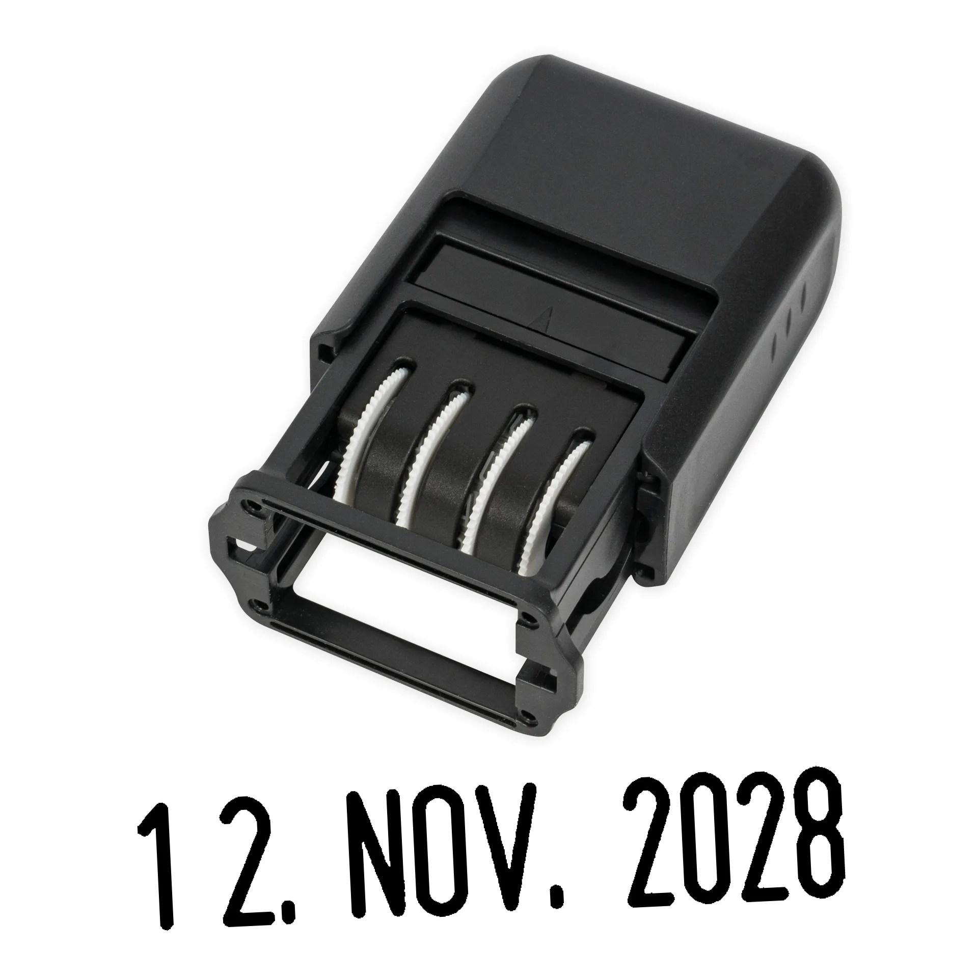 Datums-Stempel "kompakt", selbstfärbend, schwarz