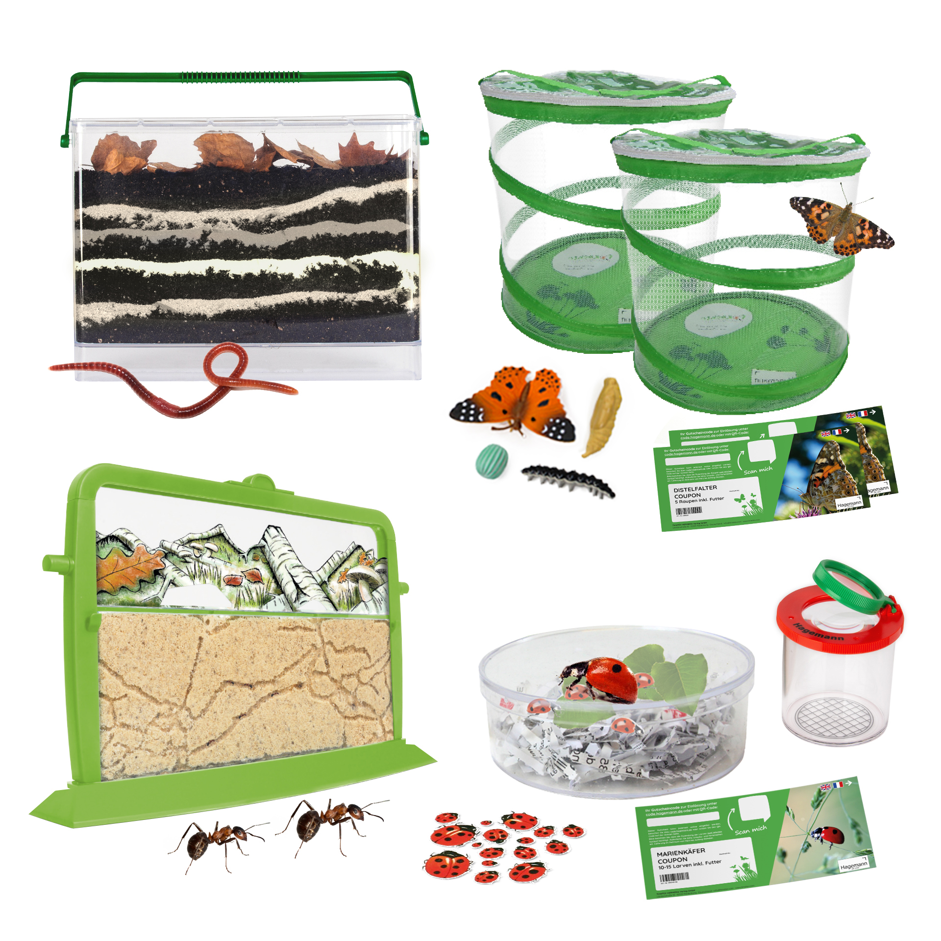 Klassen-Projektset "Tiere züchten + beobachten", 40-tlg.