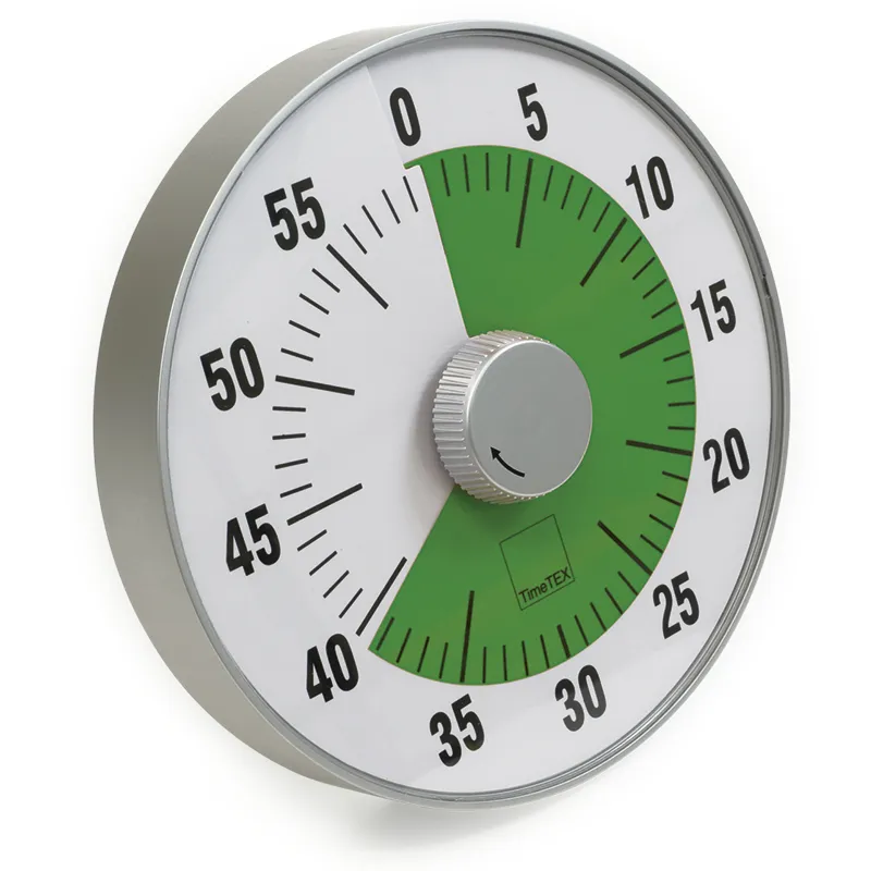 TimeTEX Zeitdauer-Uhr "lautlos" L, 19 cm ø