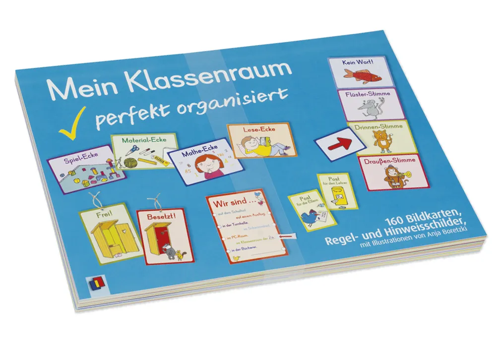 Bildkarten/Schilder "Mein Klassenraum perfekt organisiert", 160-tlg.