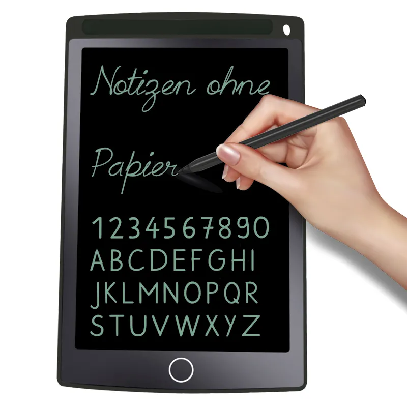 Digitale Schiefertafel SD "A4-XS", schwarzes Display, mit Filz-Hülle