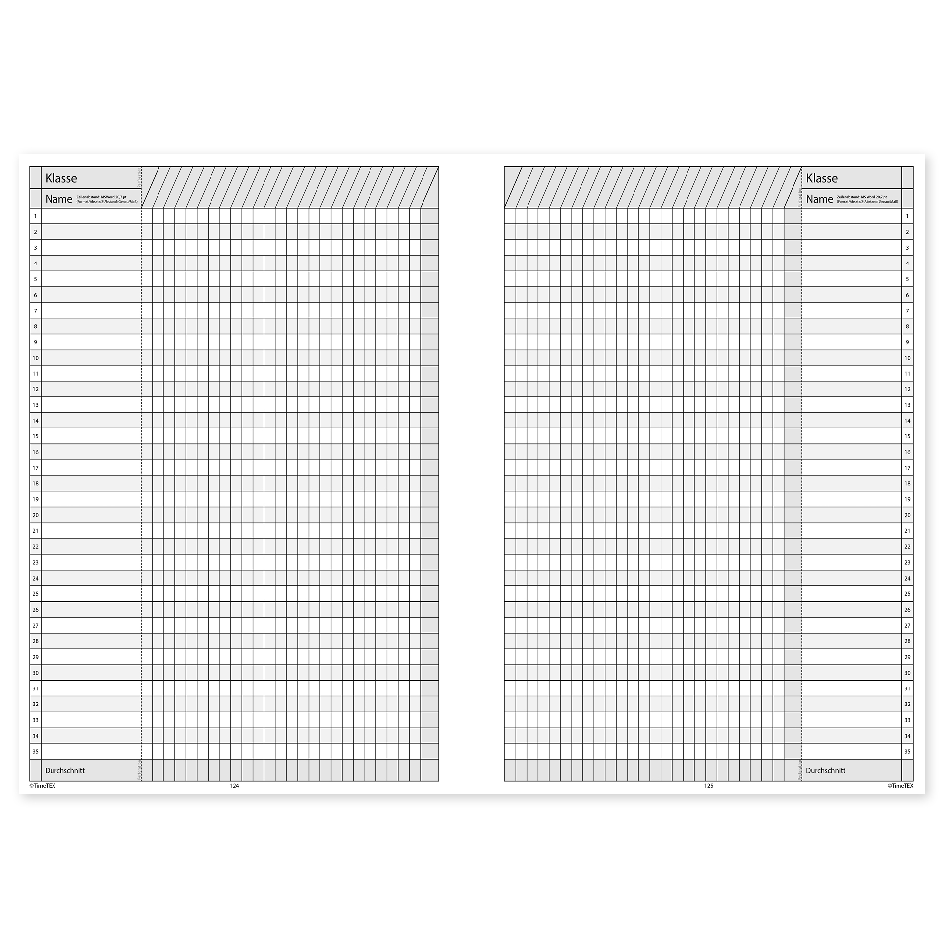 TimeTEX Trend-Schulplaner Hardcover A4-Plus, 2026/2027, lagune