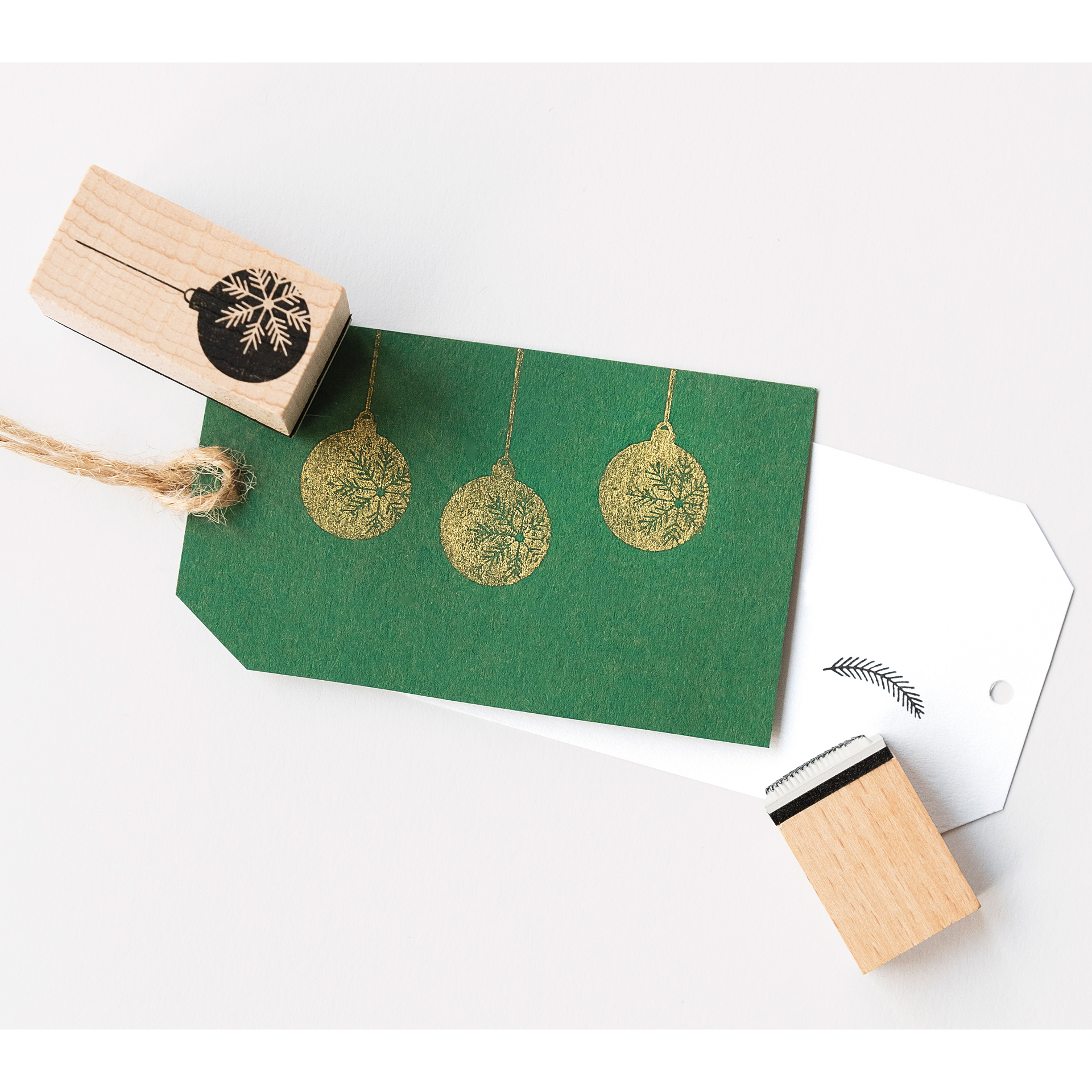 Holzstempel "Christmas", 12-tlg.