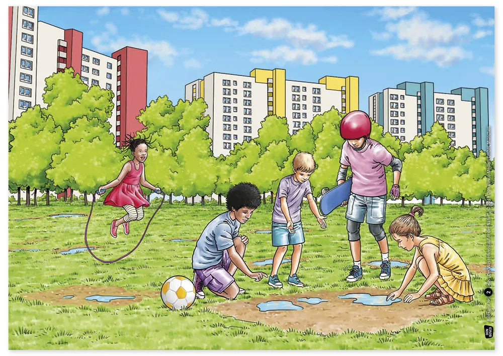 Bildergeschichten-Karten "Der Wasserkreislauf in der Natur", 12-tlg.