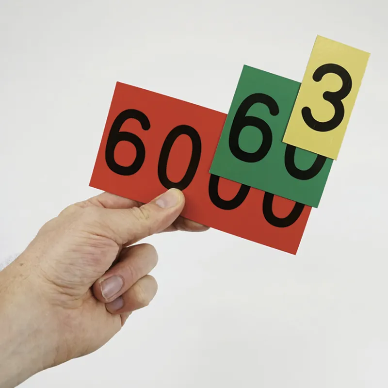 Demo-Dezimalstellenwert-Karten, magnetisch, 70 Stück