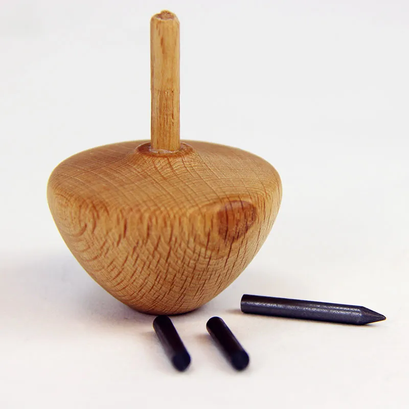 Mal-Kreisel mini aus Holz, 4 cm ø