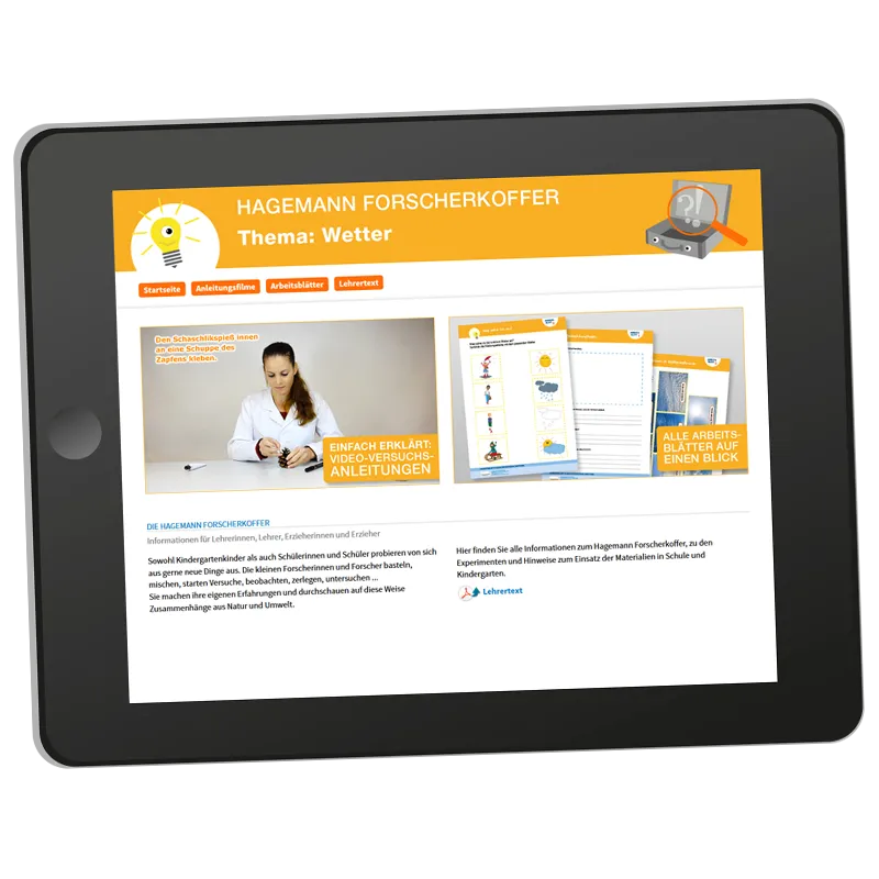 Forscherkoffer "Wetter", 138-tlg.