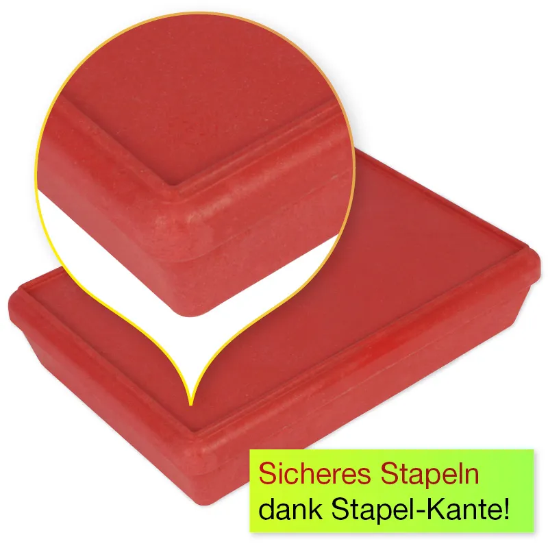Stohovací box s víkem, vyrobený z materiálu RE-Wood
