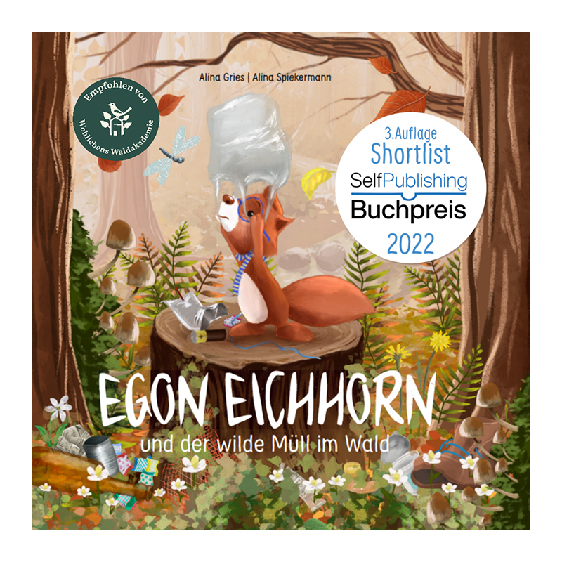 TimeTEX Buch "Egon Eichhorn und der wilde Müll im Wald", 48 Seiten