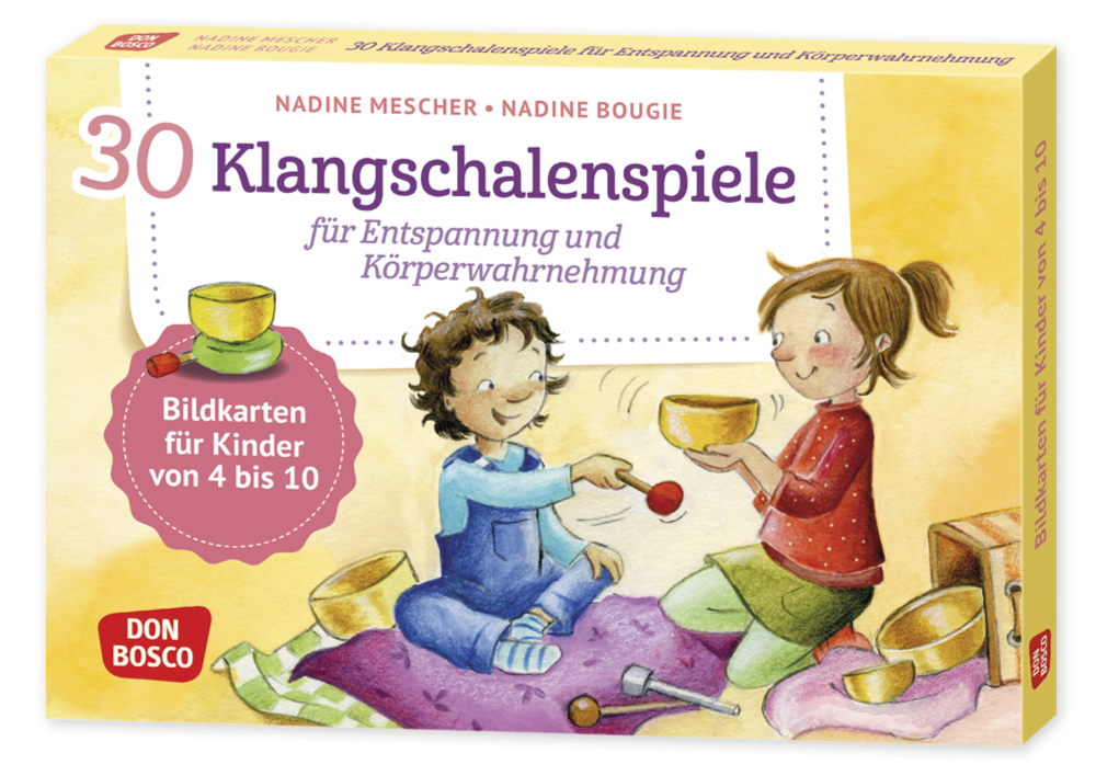 Bildkarten "30 Klangschalenspiele für 4-10 Jahre", 30-tlg.