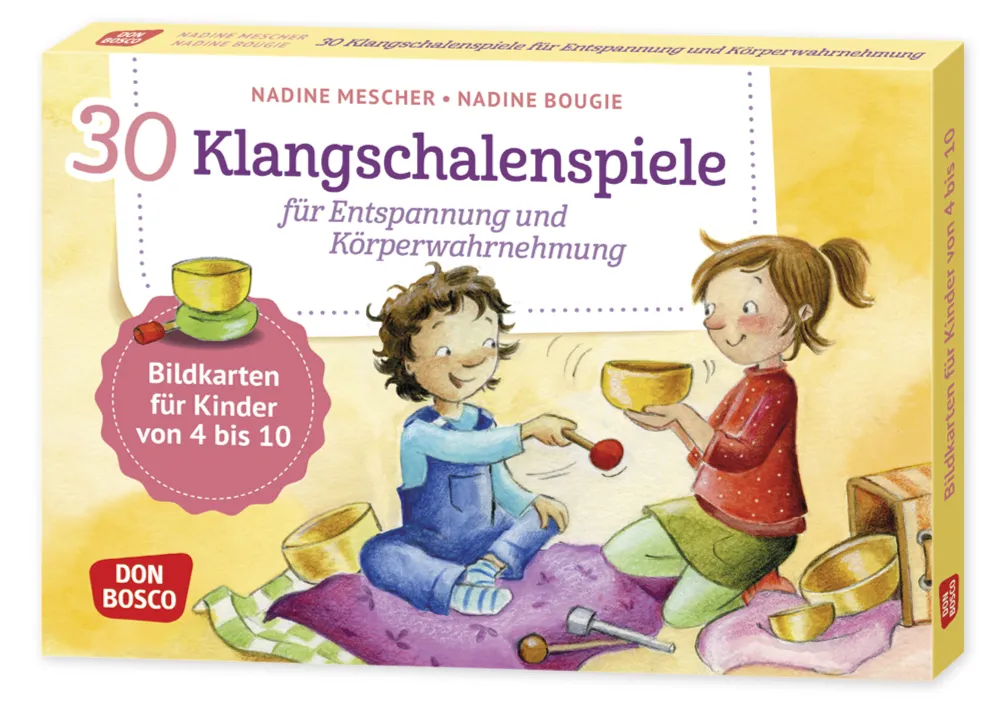 Bildkarten "30 Klangschalenspiele für 4-10 Jahre", 30-tlg.