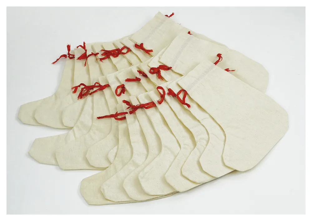 Baumwoll-Stiefel für Adventskalender, 24 Stück