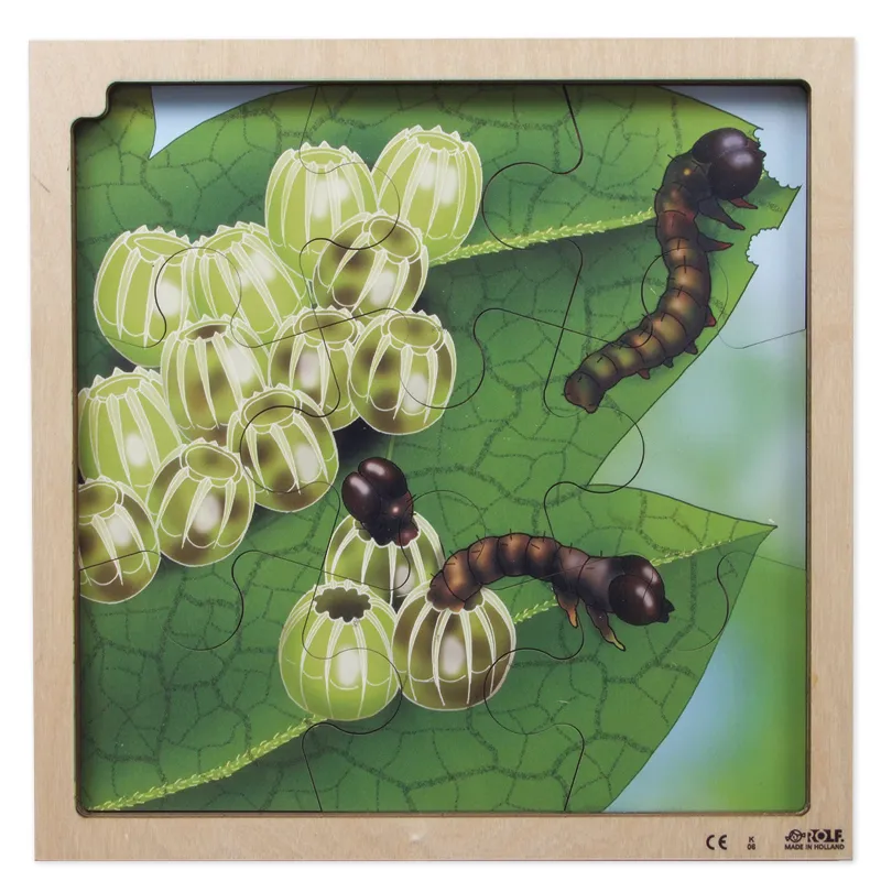 Lagenpuzzel "Vlinder" + gratis app, 86-delig