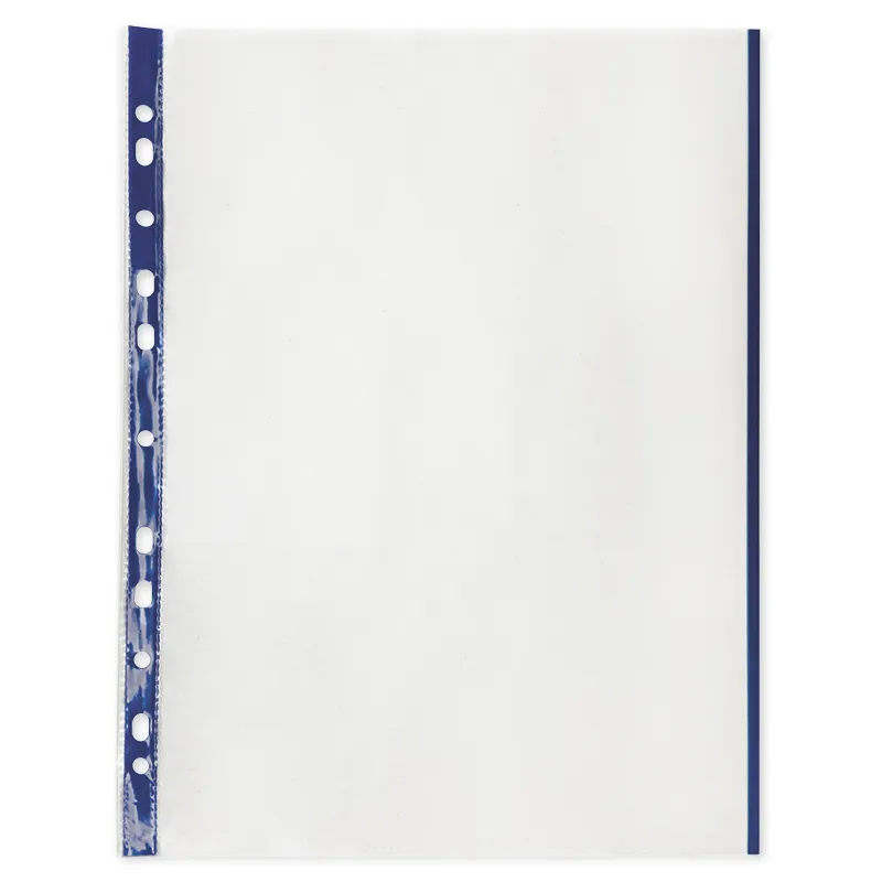 Prospekt-Hüllen A4 mit Duplex-Farbstreifen, 50 Stück