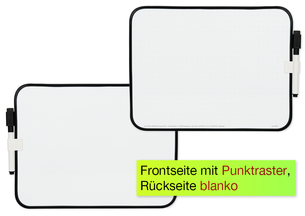 Klassensatz Whiteboard A4-Plus, doppelseitig, 25 Stück in Box