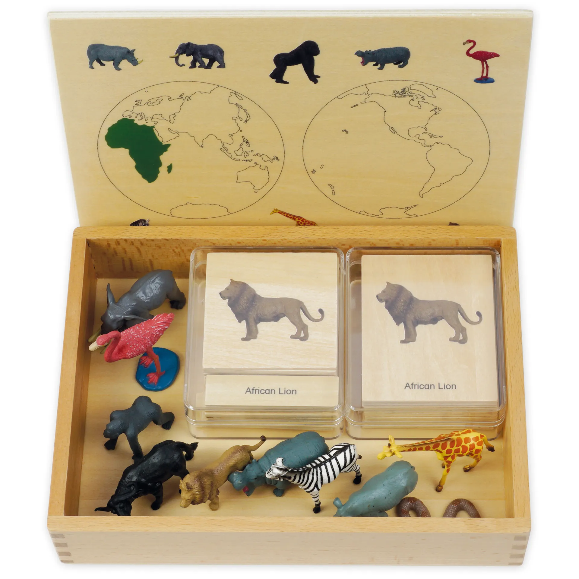 TimeTEX Mini-Tiere-Set Afrika "Montessori Premium"