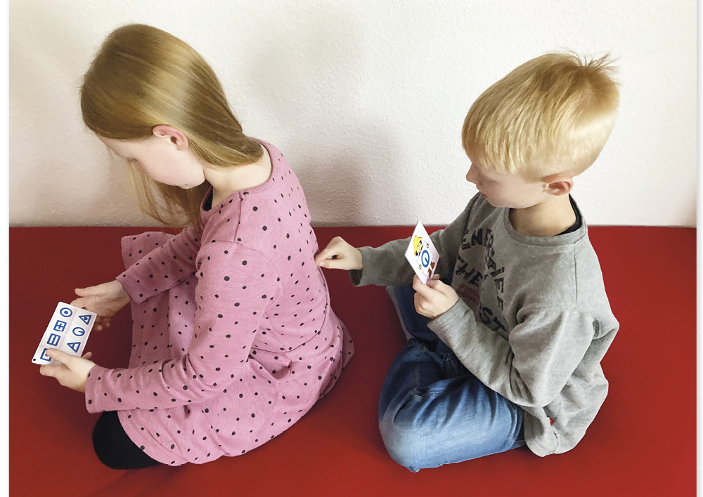 Lernspiel "Was fühle ich auf dem Rücken?", 36-tlg.