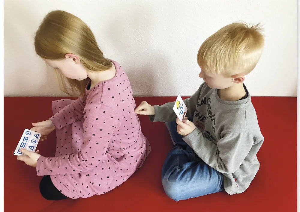 Lernspiel "Was fühle ich auf dem Rücken?", 36-tlg.