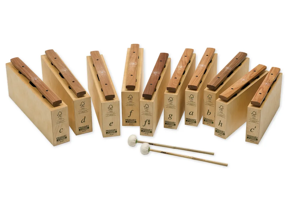 SONOR Klingende Stäbe, Großbass-Satz c-c1 + fis, b, mit Schlägel, KSP 50 X1 Satz aus Primary Serie