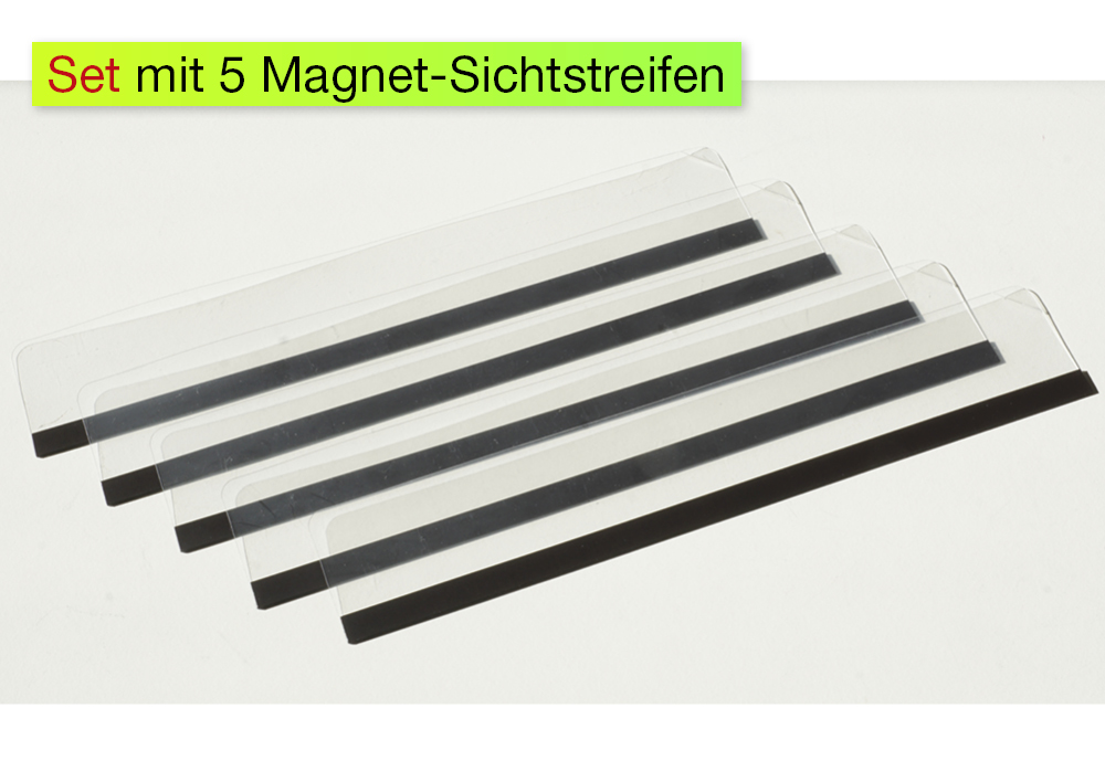 TimeTEX magnetiske visningsstrimler, 5 stk.
