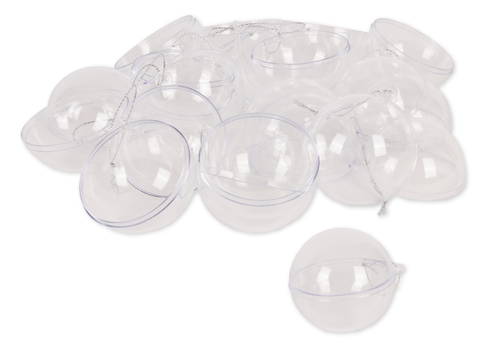 Plastikform "Kugel", 12 Stück