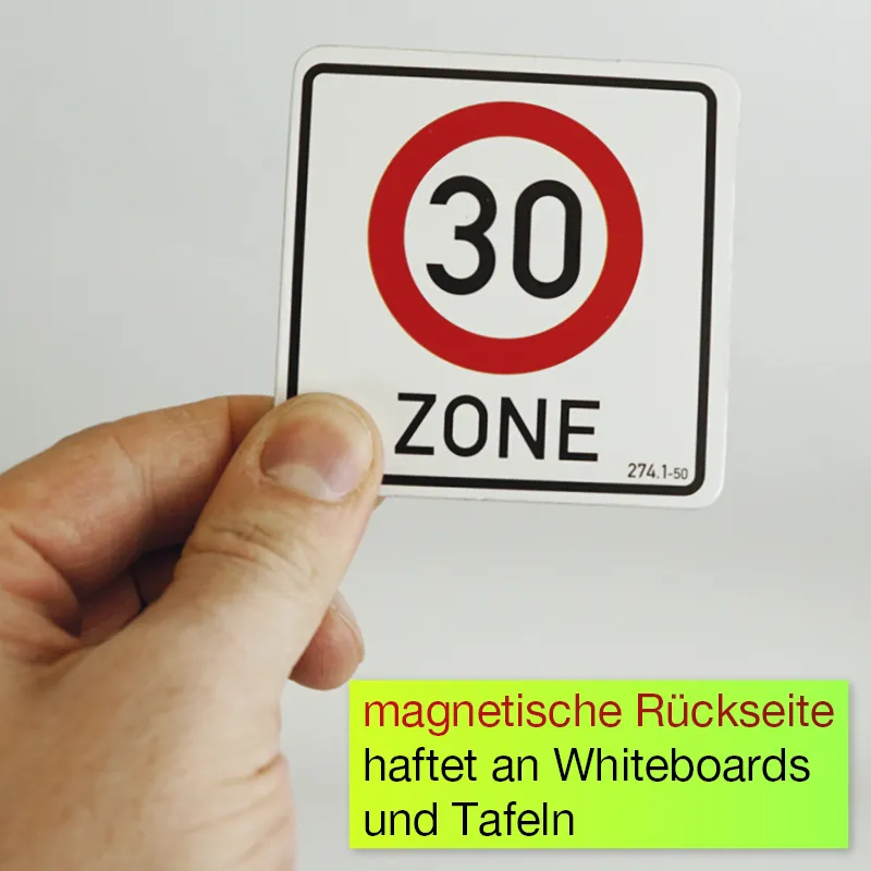 Verkehrs-Komplett-Set, magnetisch, 124-tlg.