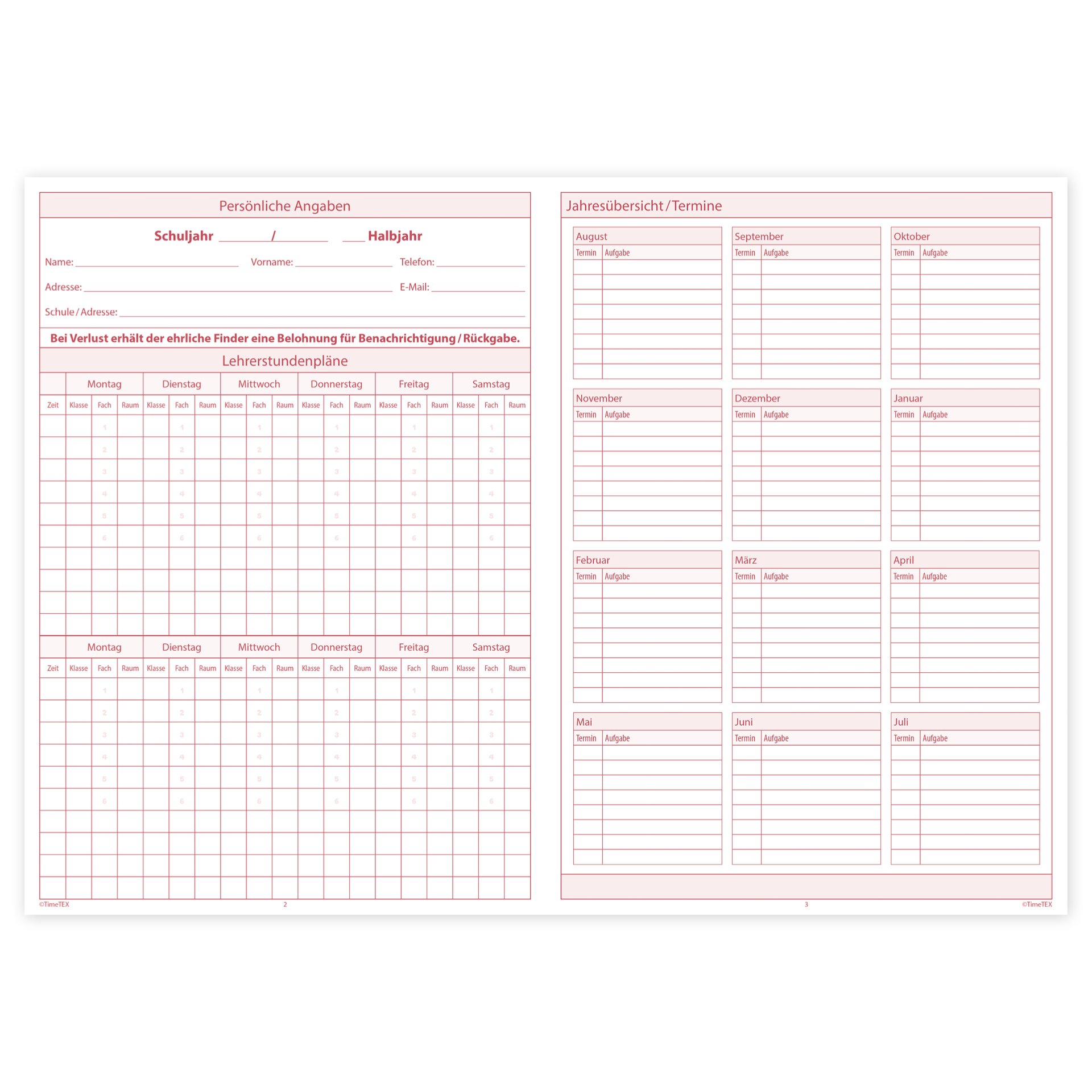 TimeTEX Heft To-Do-Listen A4, 32 Seiten