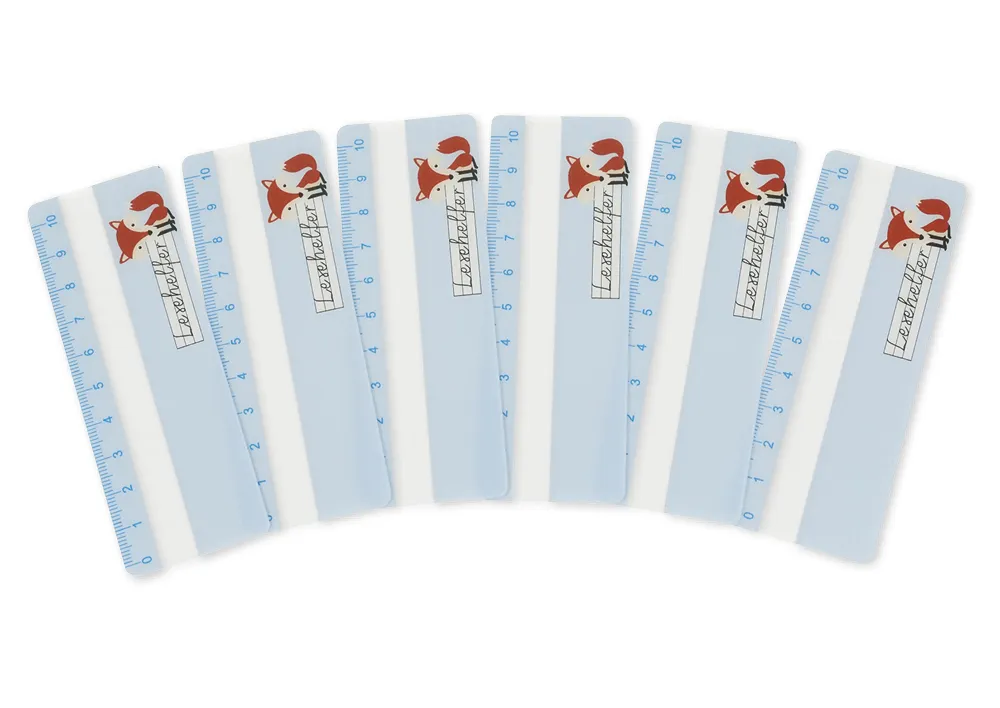 Set Folienstreifen "Lesehilfe", 6-tlg., ca. 110 x 40 mm
