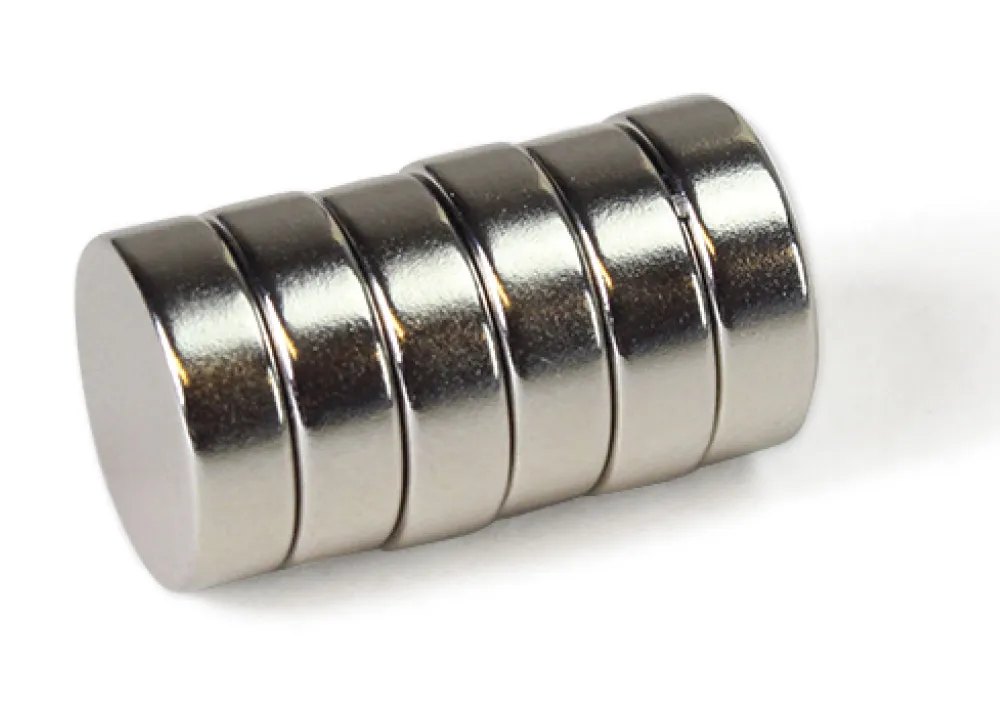 Set Neodym-Magnete, 10mm ø, 6tlg.