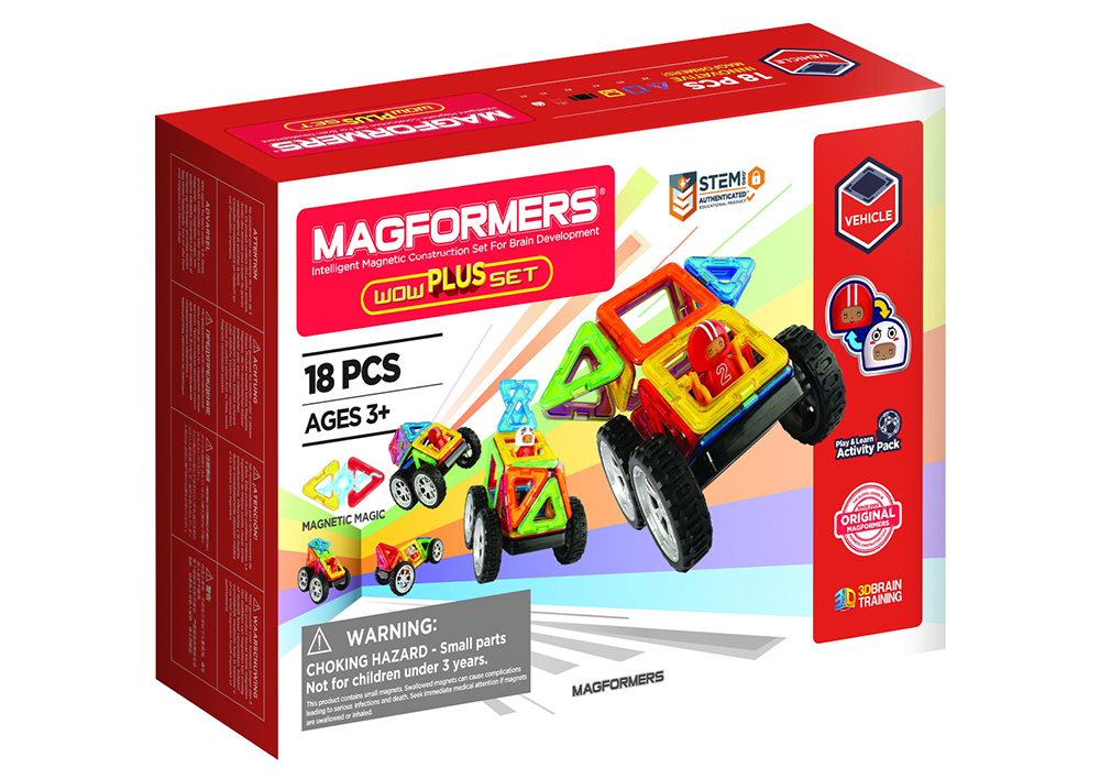 Magformers tilläggsset, 16 delar.