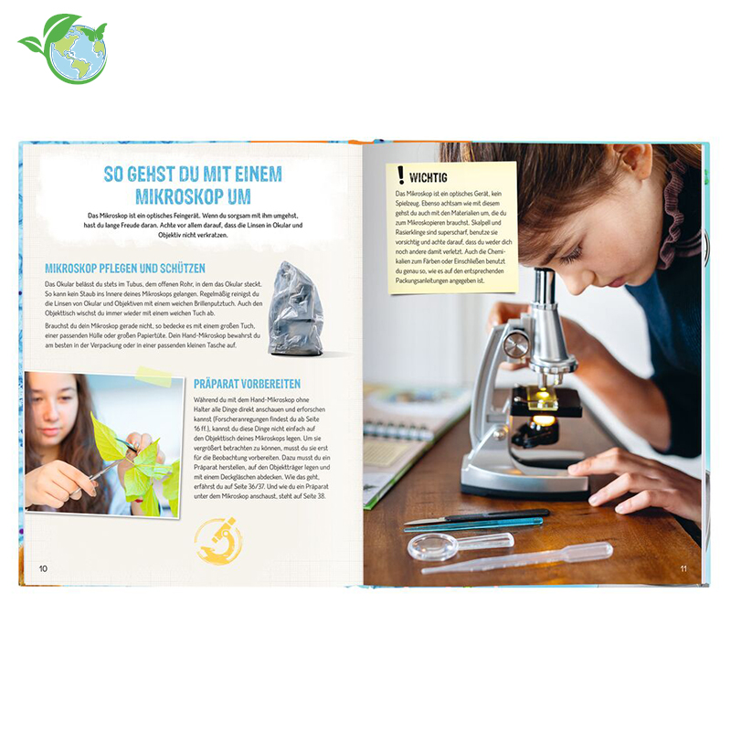 Buch "Das Mikroskop. Der große Einstieg in die Welt der Zellen & Bakterien", 95 Seiten