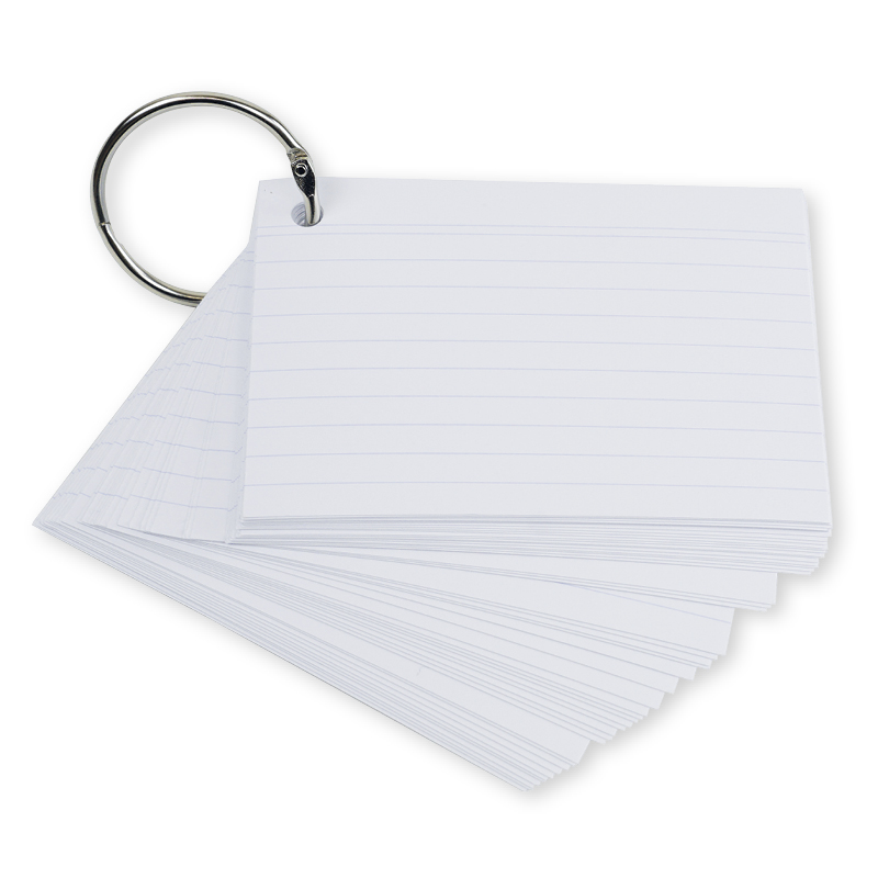 Hagemann Karteikarten A7 „Mobil“, mit Ring, liniert, 50 Stück