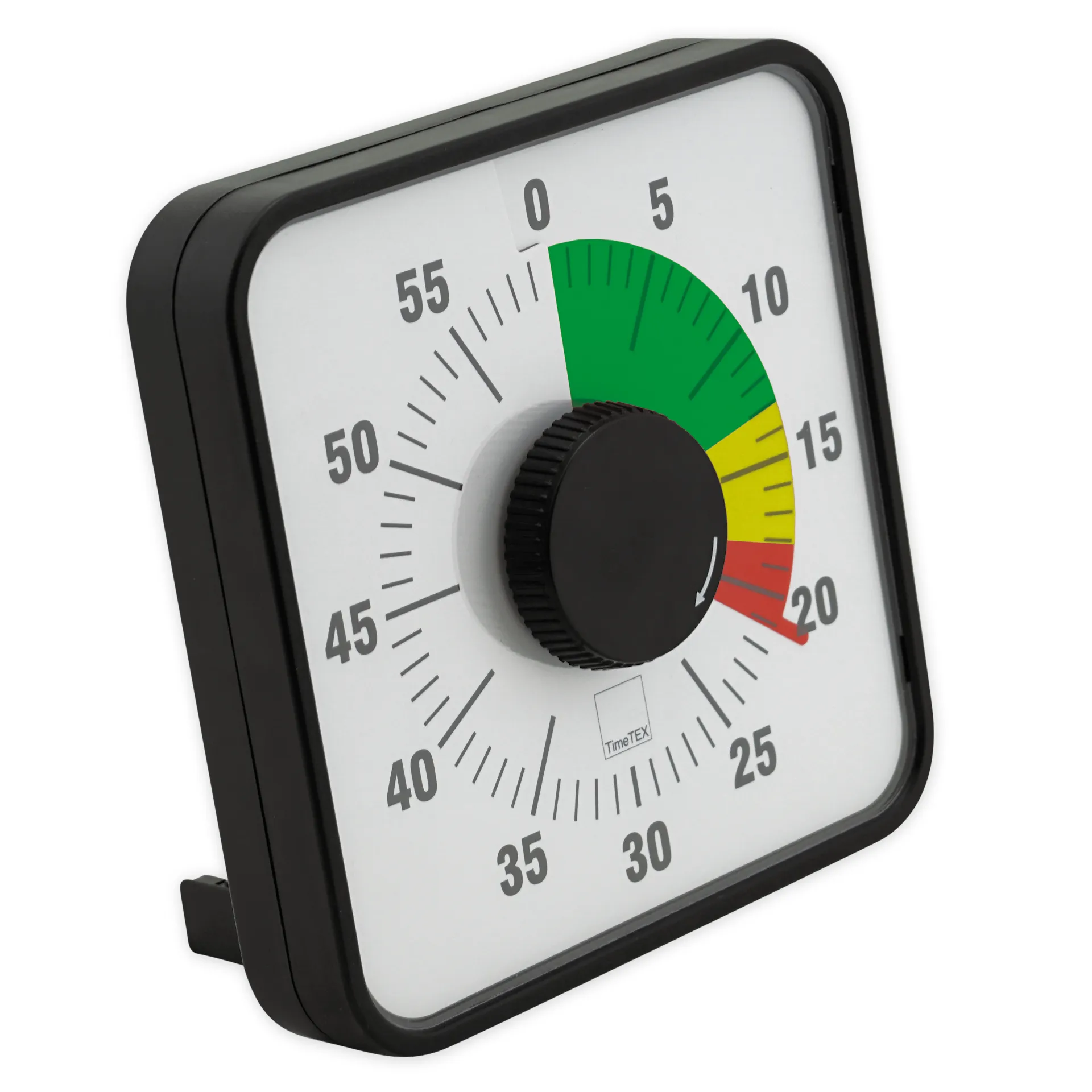 Magnetyczny minutnik „Automatic” o wymiarach 19x19 cm z tarczą sygnalizacji świetlnej