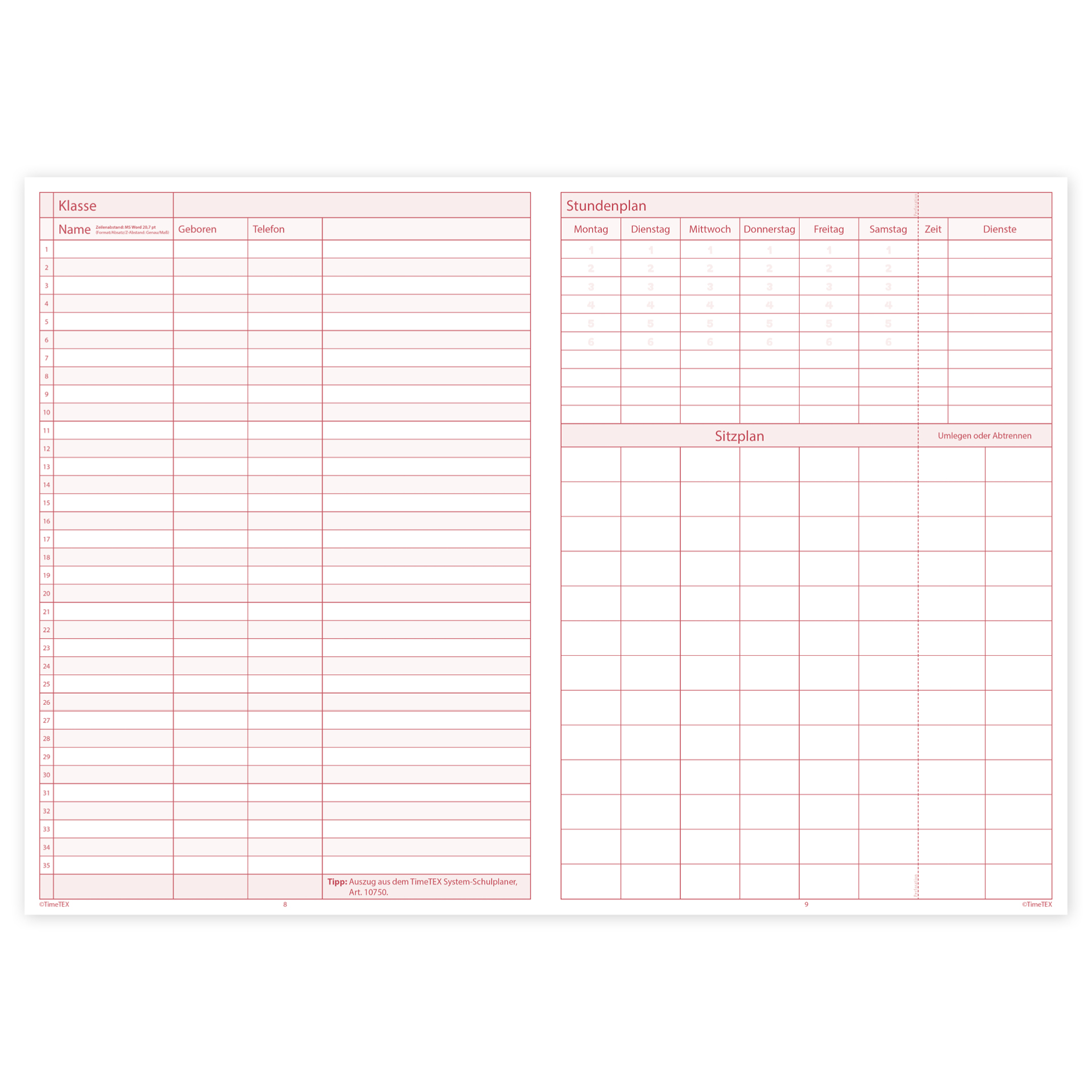 TimeTEX Referendar-Heft A4