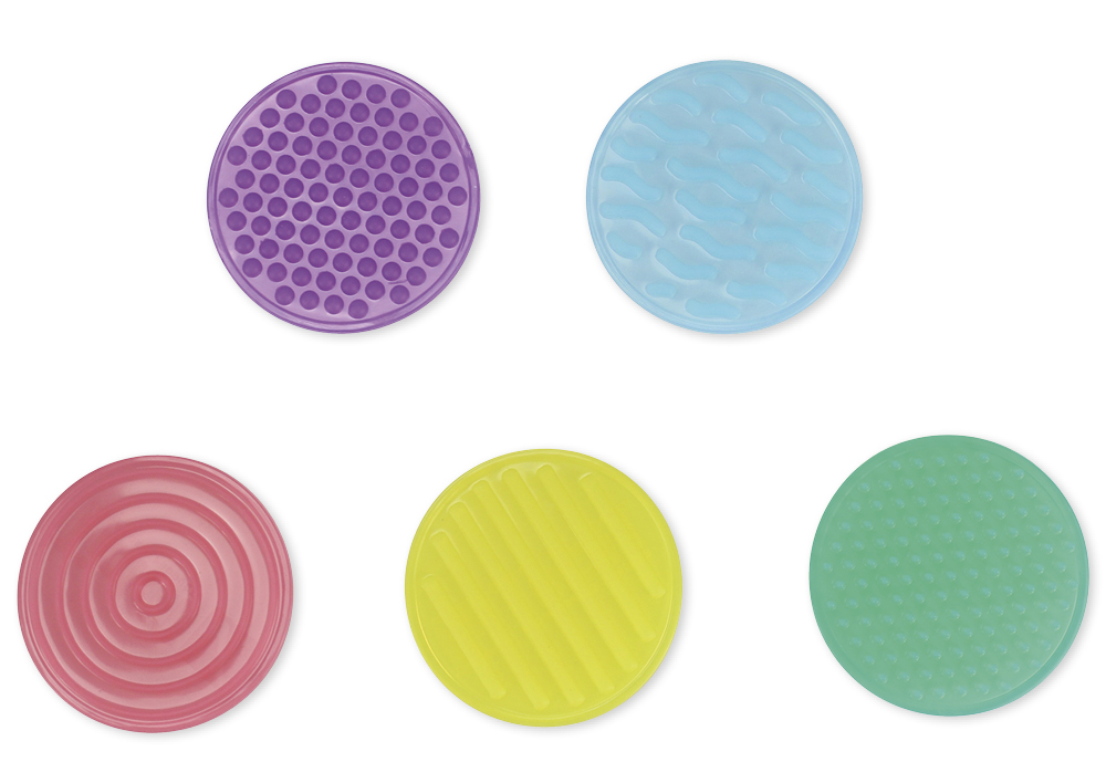 Set med känselmattor för händer och fötter, 11 st.