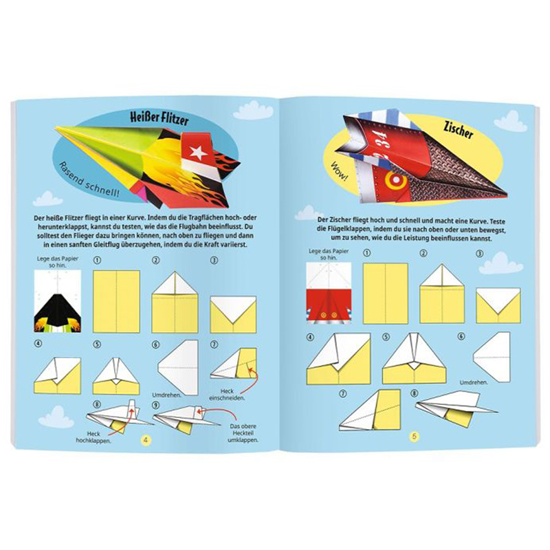Bastelset "Papierflieger", 34-tlg.