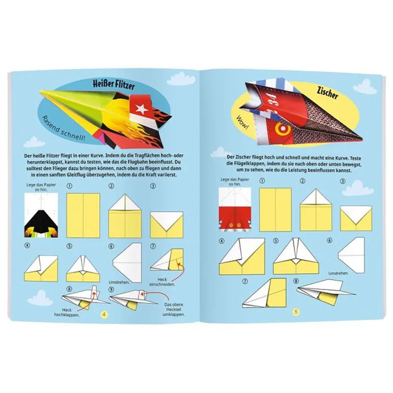 Bastelset "Papierflieger", 34-tlg.