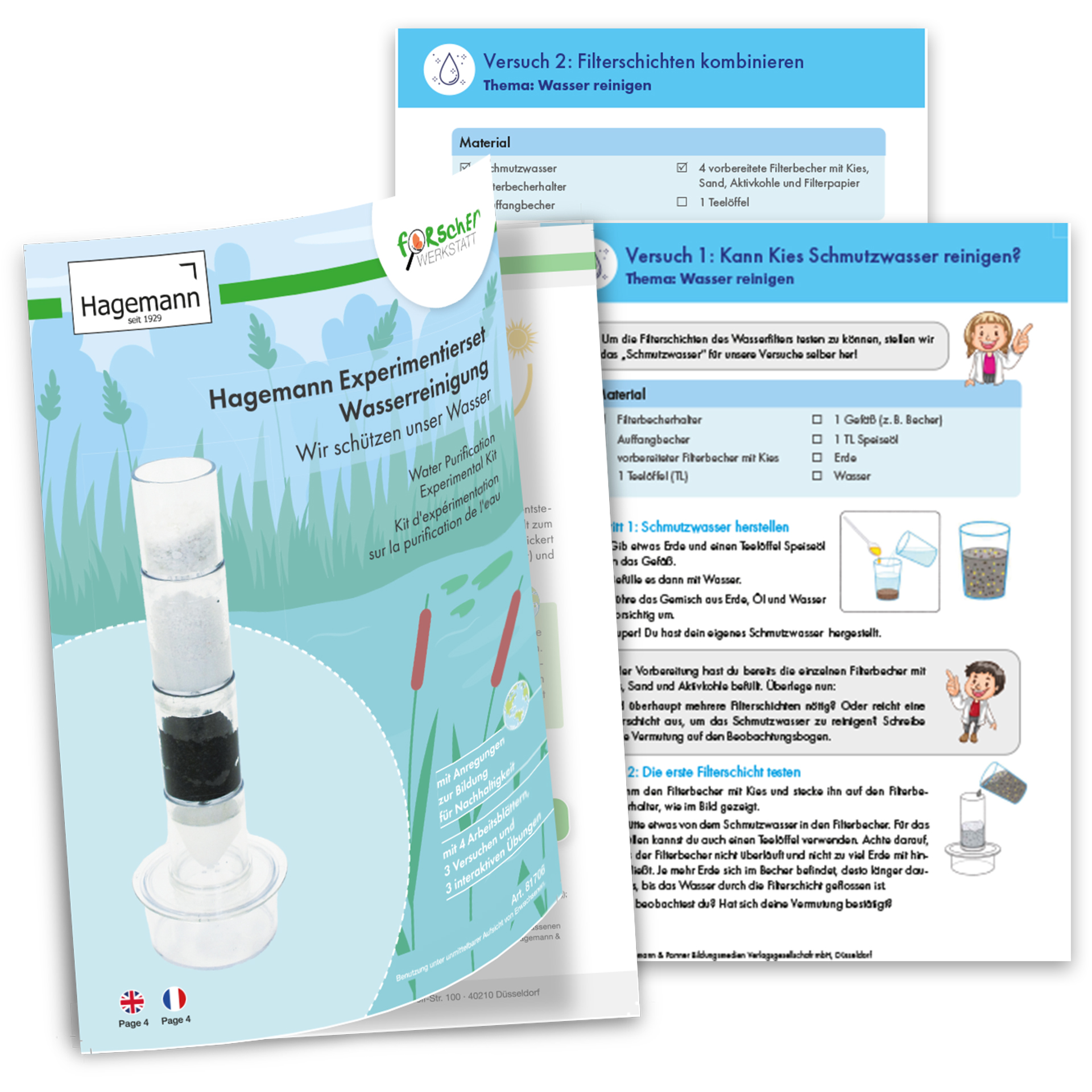 Experimentier-Set "Wasserreinigung", 9-tlg.