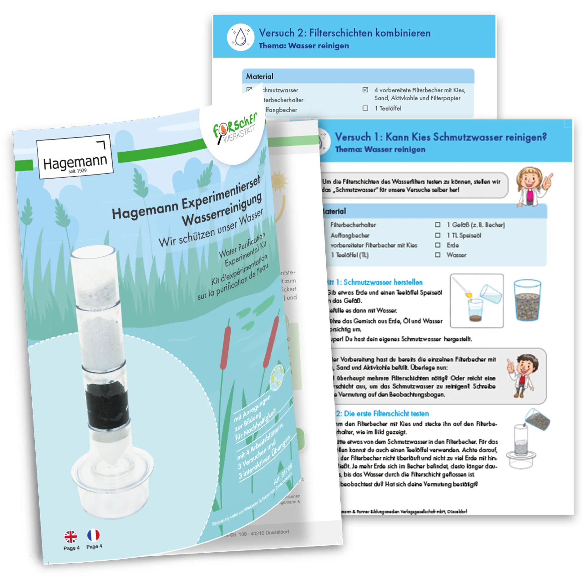 Experimentier-Set "Wasserreinigung", 9-tlg.