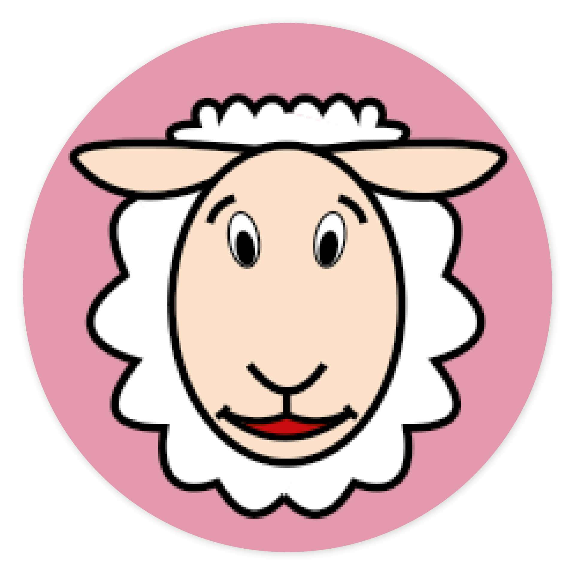 Magnetiska bitar set "Animal faces"