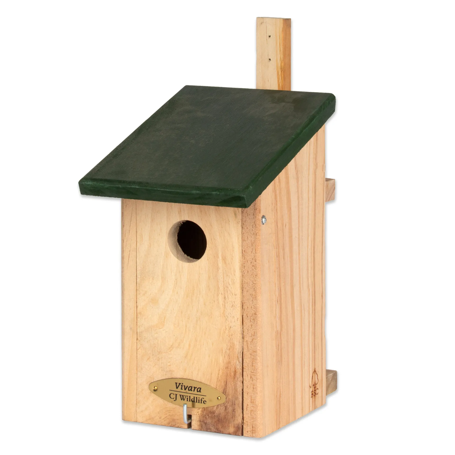 Vogel-Nistkasten mit Beobachtungs-Spiegel, 21x15x30 cm