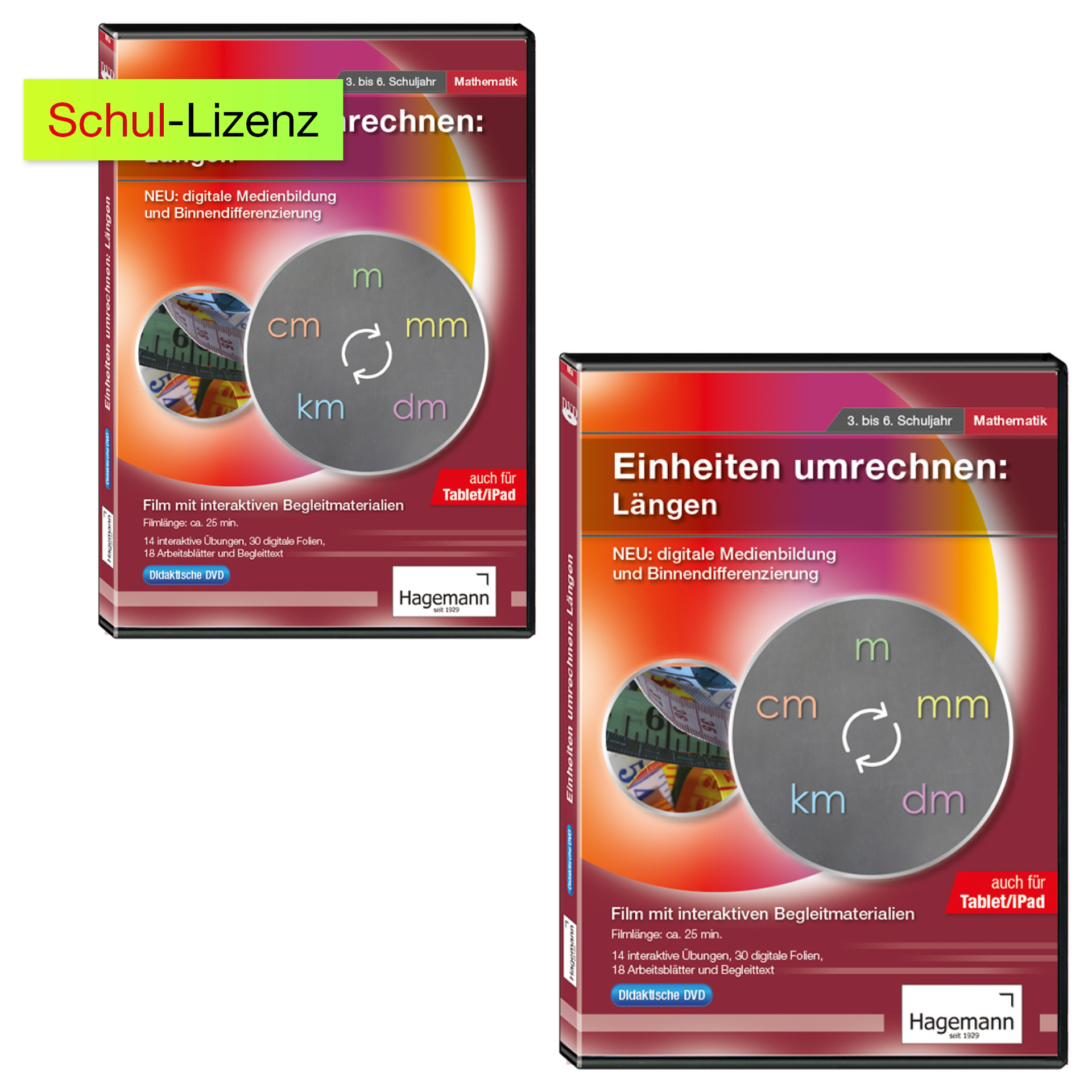 TimeTEX Didaktische DVD "Einheiten umrechnen: Längen", tabletfähig