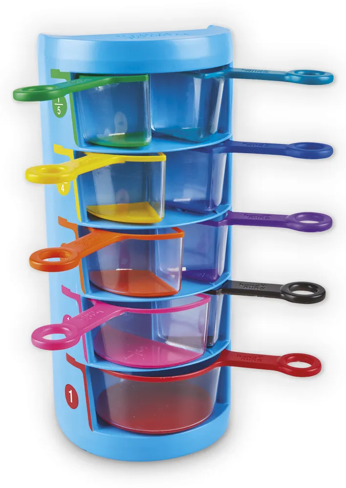 "Fraktioner" måttkoppssats, 10 st.