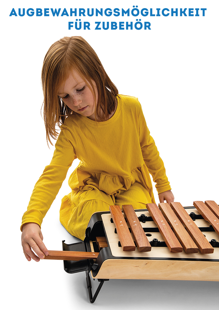 SONOR SMART Metallophon, Alt c1-a2 + fis1, b1, fis2, mit Schlägel, zum Stapeln, ASM 10 DE SONOR SMART Metallophon, Alt c1-a2 + fis1, b1, fis2, mit Schlägel, zum Stapeln, ASM 10 DE