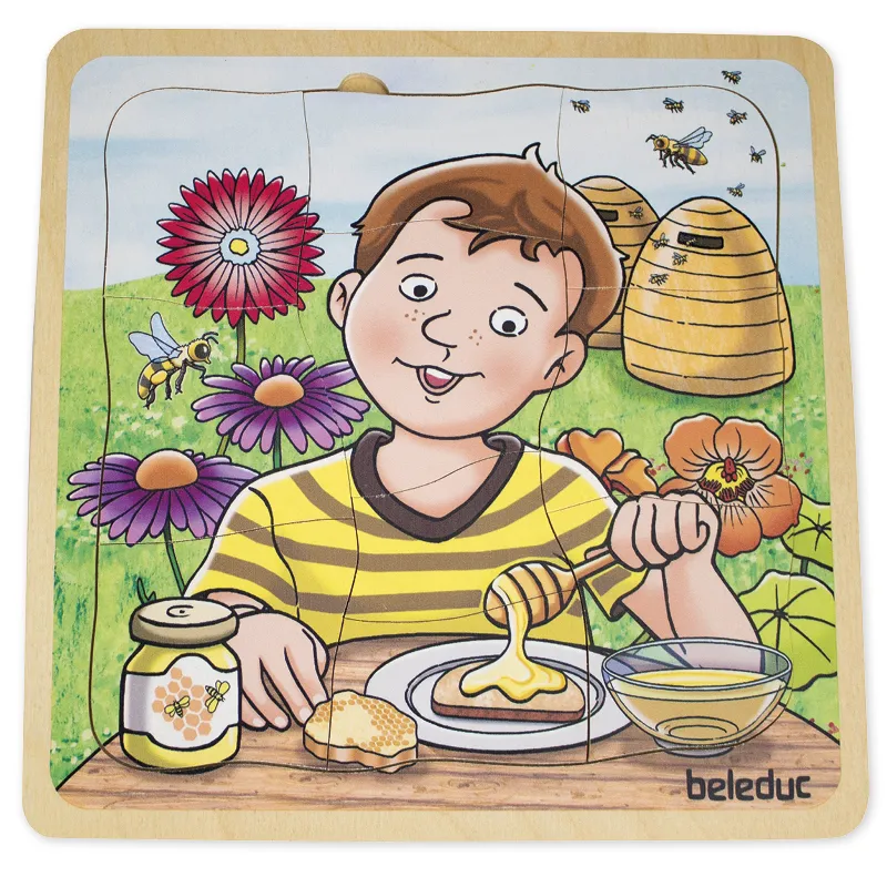 beleduc Schichten-Puzzle "Honig", 29-tlg.
