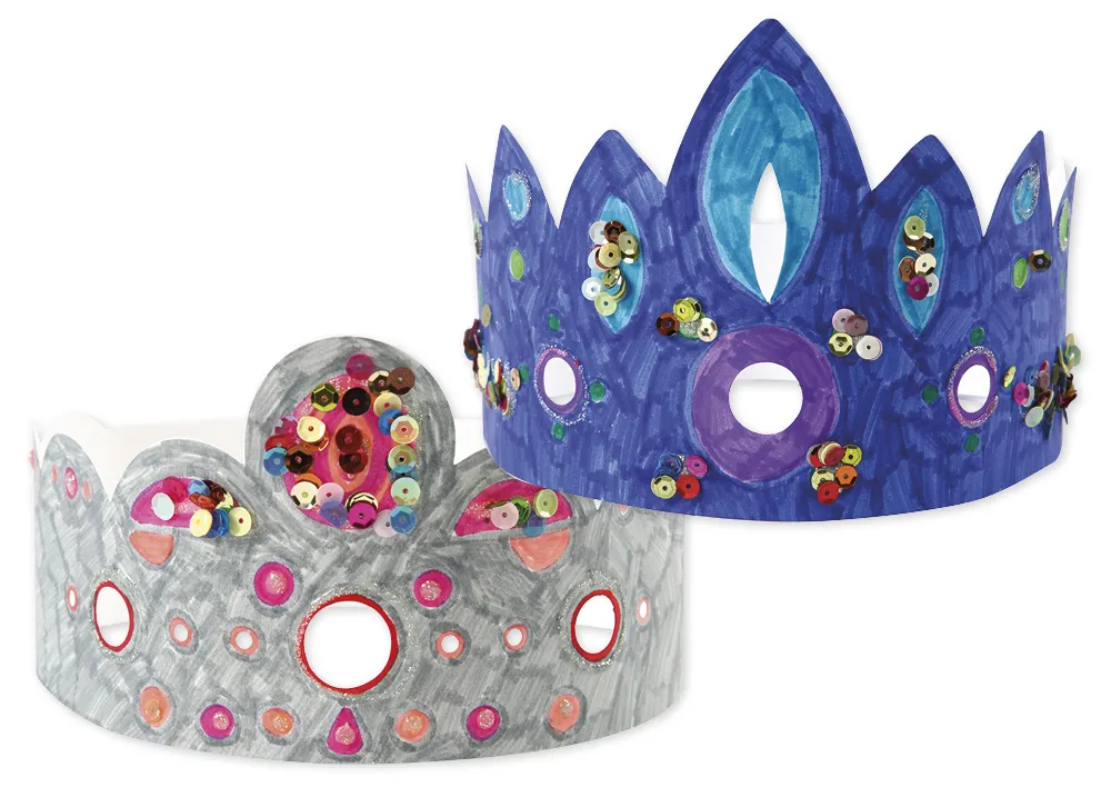 Bastelset "Kronen", 50-tlg.