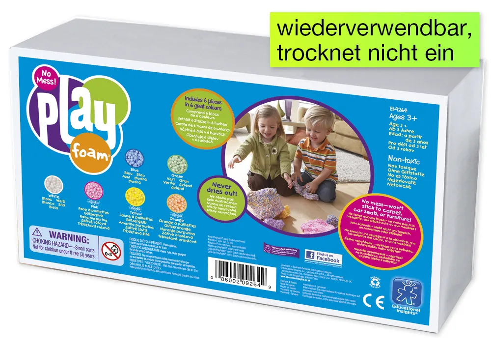 Starter-Set Playfoam Kügelchen-Knete, 6-tlg.