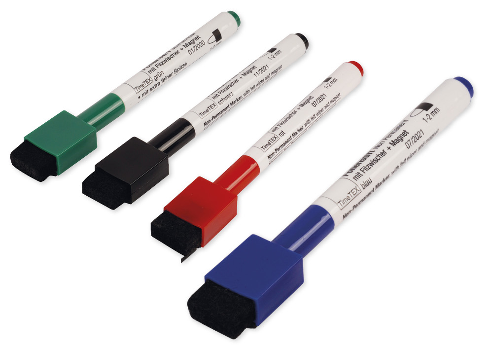 Hagemann Folienstift Non Permanent mit Filzwischer + Magnet